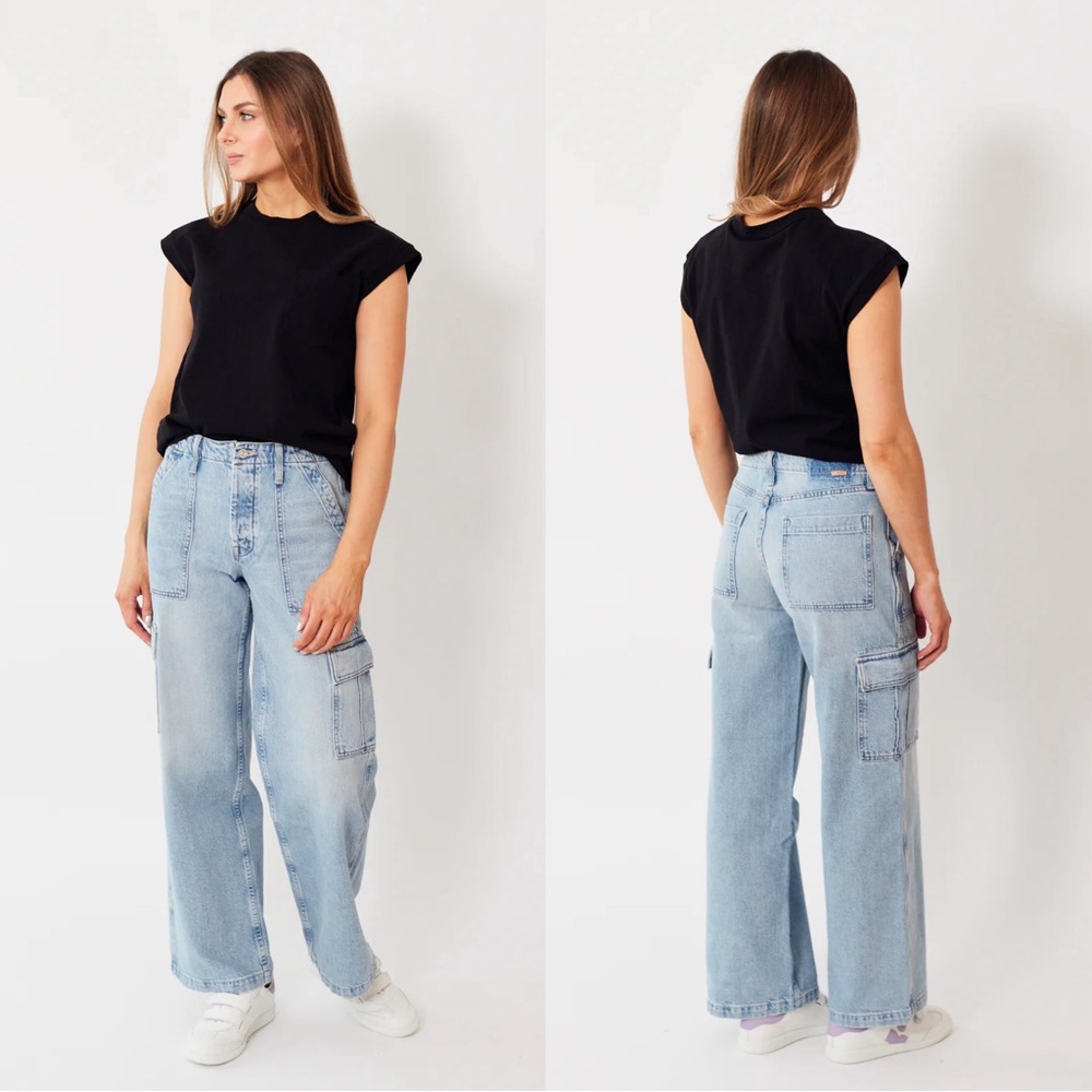 NEW MOTHER spinner cargo nerdy jean in let's bounce